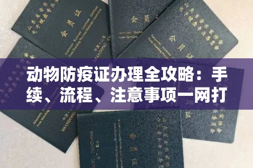 无锡动物防疫证办理全攻略:手续、流程、注意事项一网打尽